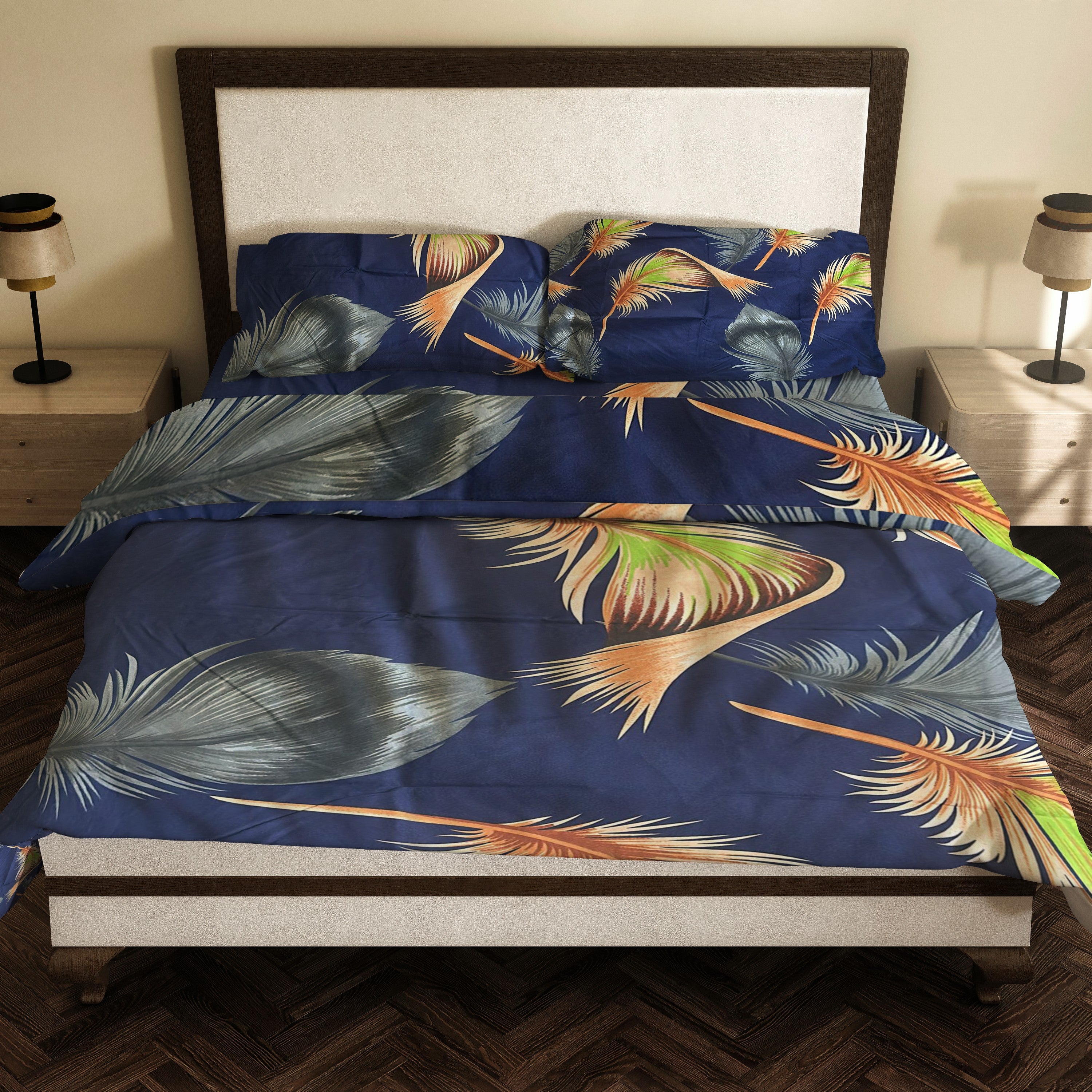 Midnight Tropics 3Pcs Premium Bedsheet