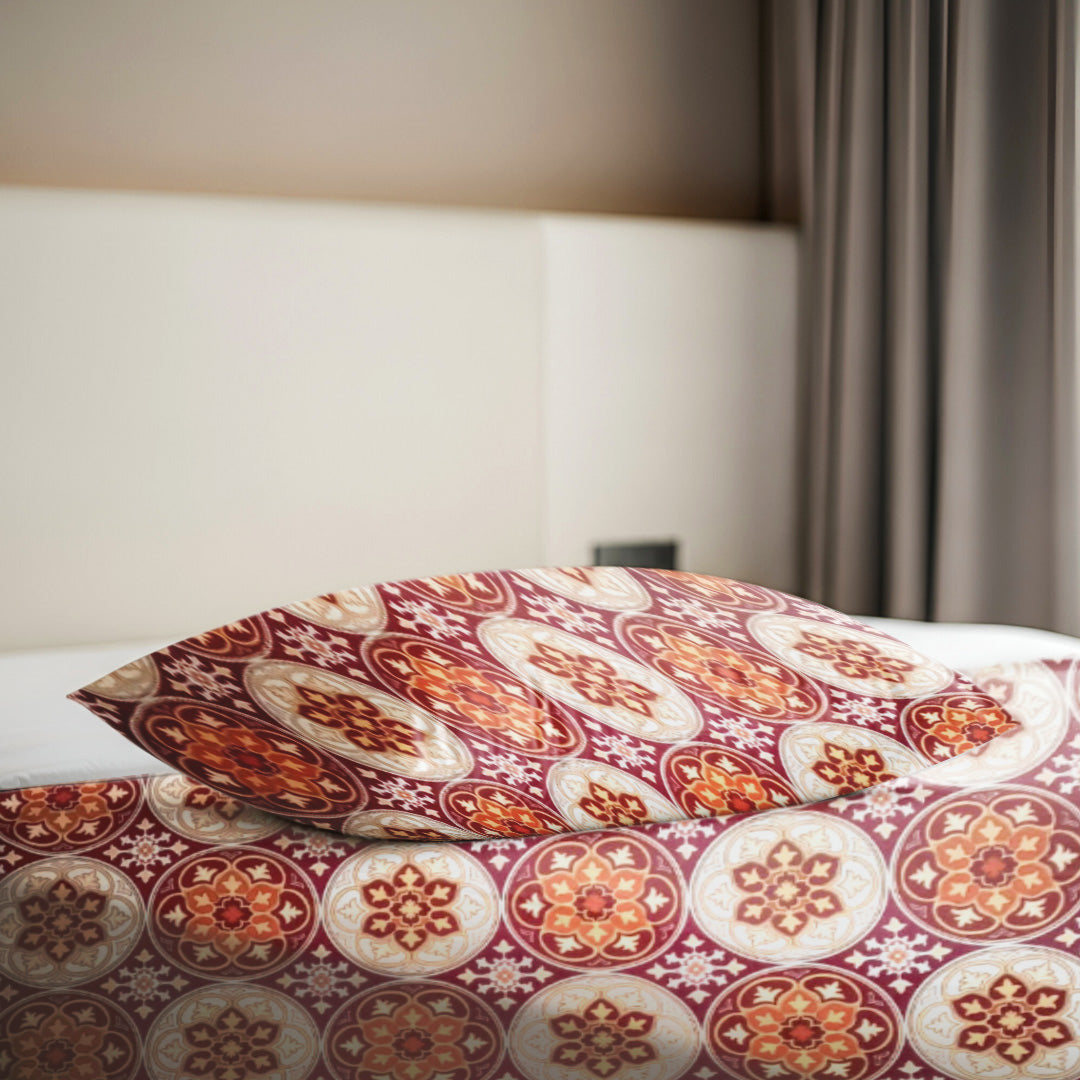 Heritage Circle Print 3 PCS Bedsheet Set