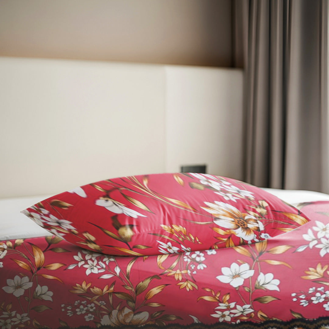 Blooming Garden Floral Print 3PCS Bedsheet Set