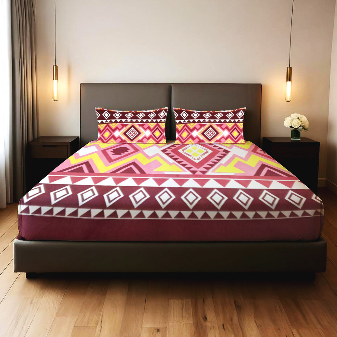 Ethnic Mirage 3PCS Bed Sheet Set