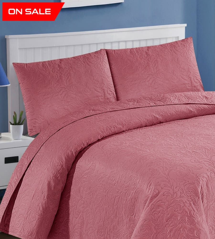 Pinkish Bedspread Set 3 Pcs D-B05