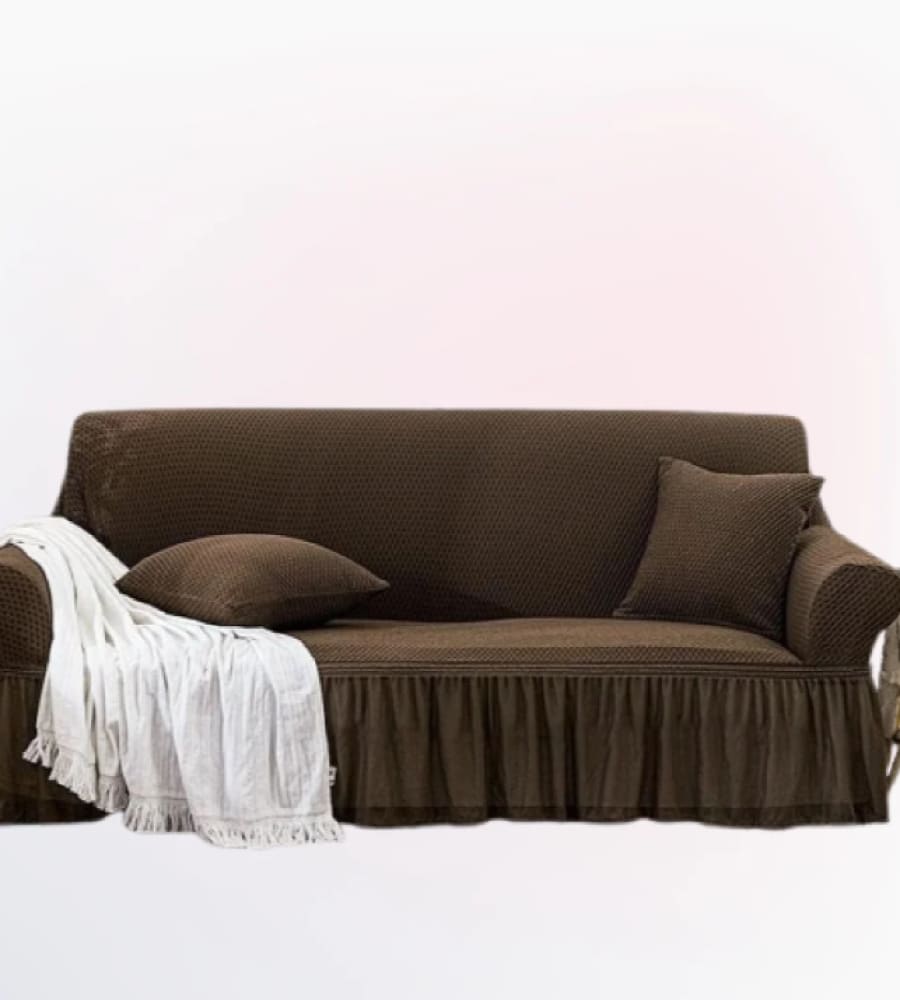 Turkish Style  Sofa Cover ﹙ Brown ﹚