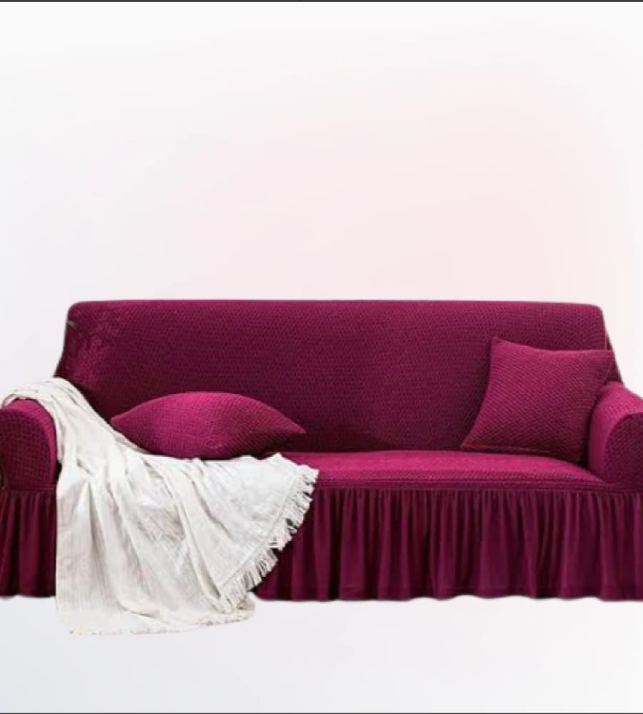 Turkish Style  Sofa Cover ﹙ Maroon ﹚