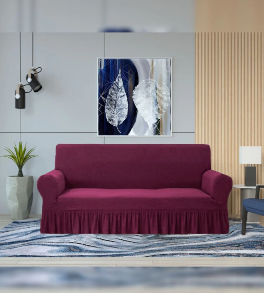 Turkish Style  Sofa Cover ﹙ Maroon ﹚